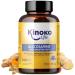 Kinoko Life Glucosamin and Chondroitin - 240 capsules with MSM marine collages hyaluronic acid turmeric black pepper ginger Boswellia and Quercetin.For joints cartilage and bones
