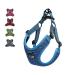 Suredoo dog harness for large medium small dog puppies pets anti -train dishes no pull safety harness reflective breathable breast tableware dog harness soft adjustable (xs blue) XS blue