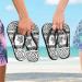 Buy Mnsruu Sea Turtles Striped Flip Flops | Stylish XXL for Men & Women | Perfect for Home Hotel Spa & Travel - Buy Online on GoSupps.com