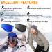 Acokac Winter Fleece Ear Warmer Headband - Black | Cold Weather Ear Muffs for Ski, Running & Cycling - Buy Online on GoSupps.com