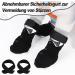 Petloft Anti-Slip Dog Socks - 4 Pack Slide-Resistant Socks for Small & Medium Dogs Cats & Puppies - Adjustable Fastening Tape - Black Paw M - Buy Online on GoSupps.com