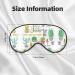 SSIMOO Succulent Fleshiness Sleep Mask | Adjustable & Breathable Fashionable Eye Mask for Comfortable Sleep - Black - Buy Online on GoSupps.com