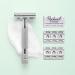 Rockwell Razors 6C White Chrome Double-Edge Safety Razor for Men and Women - 6 Adjustable Settings, 5 Eco-Friendly Blades - Buy Online on GoSupps.com