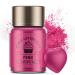 Wwtop pink edible glitter - 15 g glitter powder for drinks tasteless foods glitter for chocolate Easter cake fondant cupcakes strawberries drinks liquids pink