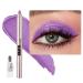 Purple Violet Eyeshadow Stick Blendable Creamy Eyeshadow Eye Brightener Stick Waterproof Eyeshadow Pencil Long Lasting Smooth Shimmer Eye Shadow Highlighter Eye Liner Makeup.#B06 violet shimmer