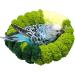 Woven Bird Nest Bed Fluffy Birds Sleeping Hut Circular Lovebird Cage Bed Soft Parrot Nest Hanging Cage Cockatiel Small Snuggle Tent Winter Warm Plush Parrot Hummock for Budgie Conure Breeding Small dark forest green Small dark forest green - Buy Online on GoSupps.com