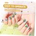 minkissy 2 Sets Children's Nail Art Toys Fingernail Kit Nail Art Kit for Girl Nail Kit for Nail Manicure Kit Nail Tips for Nail Tool Kit Nail Polish Make up 3d Plastic - Buy Online on GoSupps.com