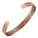 Jecanori Copper Magnetic Bracelets for Men Women Simple Style 100% Solid Copper Brazaletes with 8pcs 3500 Guass Strong Magnets Adjustable Cuff Bangle Gift with Jewellry Gift Box Lovetree-copper