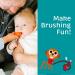 The Brushies Toothbrush for Babies & Toddlers - Orange | Gentle Oral Care for Little Ones | International Shipping Available - Buy Online on GoSupps.com