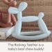 Smooch Rocking Teething Toy for Babies 0-6 Months | Silicone Baby Teether for Teething Relief - Mint - Buy Online on GoSupps.com