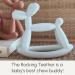 Smooch Rocking Teething Toys for Babies 0-6 Months - Soft Silicone Baby Teether for Teething Relief (Light Blue+Mint) - Buy Online on GoSupps.com