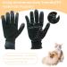 Happy Fox Pet Grooming Gloves - Massage Brush Gloves for Cats Dogs Horses - Depilation Comb & Massage Pet Artifact - Black - Buy Online on GoSupps.com