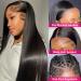 Iris Queen 13x4 HD Straight Lace Front Human Hair Wig 20 Inch - 180 Density, Pre Plucked with Baby Hair, 10A Transparent Lace, Bleached Knots - Natural Black for Black Women - Buy Online on GoSupps.com