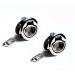 Mxeol Marine Slam Latch Boat Flush Pull Latch 2" Stainless Steel Silver, 2 Pieces