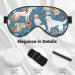 Premium Sleep Mask for Men & Women - Soft Blackout Eye Covers for Better Sleep Travel & Camping - Sweet Basset Hound Floral Design Gifts - Buy Online on GoSupps.com