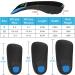 High Arch Support Insoles 3/4 Orthotic Inserts for Flat Feet Plantar Fasciitis Relief | Overpronation Running Shoe Insoles for Men & Women - Black/Blue (L Men 9-11 Women 10-12) - Buy Online on GoSupps.com