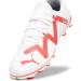 PUMA Unisex Future Play FG/AG Jr Football Shoe - 33 EU - Puma White Fire Orchid | International Shipping Available - Buy Online on GoSupps.com