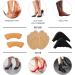 Sibba High Heel Cushion Pads - 10 Pairs, Adjustable Toe Filler Inserts, Prevent Heel Slipping & Blisters, Brown - Buy Online on GoSupps.com