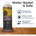 Premium Teak Cleaner & Brightener | Water-Based Teak Wood Restorer & Protectant | Finish Teak Sealer & Polisher for Indoor & Outdoor Furniture 16 oz - Buy Online on GoSupps.com