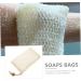 Healeved 3pcs Soap Bath Bag Sack Exfoliator Bubble Foam Net Bar Soap Pouch Sponge Exfoliating Soaps Nylon - Buy Online on GoSupps.com