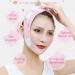 VIKSAUN Facial Strap Tape Double Chin Reducer V-Line Chin Cheek Lift Up Band Facial Lifting Belt Anti Wrinkle Lifting Chin Correction Belt Strap for Women Men (Pink) - Buy Online on GoSupps.com