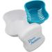 Denture Bath with Double Bristle Brush - Blue Soaking Container for Dentures - Buy Online on GoSupps.com