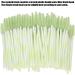 Mascara Brush Disposable Eyelashes Brush Hygienic Fiber Brush Head for Women Female(Green) - Buy Online on GoSupps.com