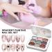 Vernis Gel Solide Pour Ongles | Set Gel Peinture D grad Manucure D grad Artistique avec ponges et Pince M tallique pour Femmes et Filles Adultes Domicile - Buy Online on GoSupps.com