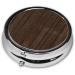 Board Printed Mini Round Pill Box - 3 Compartment Travel Organizer for Medicine | Portable Pill Case for Pocket Home & Office Use - Buy Online on GoSupps.com