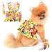 Paidful dog harness dress for small dogs cats girls colorful flower tutu rock mesh breathable pet clothing with leash 1.6 m mini puppies chihuahua yorkie clothing spring orange xxl xxl: back length: 40cm/15.5 " bust: 52cm/20.5" Orange