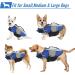 Alagirls XXL Dog Lifeguard Vest - Ripstop Pet Preserver with Rescue Handle - Ideal Summer Beach Accessory for Large Dogs (78-88cm) - Blue - Buy Online on GoSupps.com