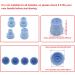 Hydrafacial Replacement Tips Blue Silicone Vortex Beauty Tips For Water Peel Aqua Peel Hydrofacial Parts Silicone 4 Pcs For Elitzia ETLB245 Or ET89 ETLB248 Beauty Machine Blue Silicone 4Pcs - Buy Online on GoSupps.com