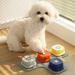 MEWOOFUN Dog Buttons Talk Training Communication and Voice Recordable Training Buttons for Dogs and Cats - Dog Talking Buttons Pet Interactive Toy Button with Mat & Stickers 4 Packs