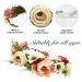 Boho Flower Headband | Floral Hair Wreath for Women & Girls | Adjustable Garland Crown Headpiece for Bride | Wedding Accessories - Buy Online on GoSupps.com