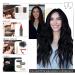 Vivien Real Hair Extensions - Black Remy Hair 14 Inch 80g | Premium Quality Safeing Tress - Buy Online on GoSupps.com