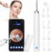 Ear Wax Removal 3.9mm Ear Otoscope 6 LED Lights Ear Cleaner Tool Wireless Connected Waterproof Compatible with iOS Android Smart Phones & Tablets for Adults Kids & Pets-White