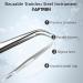 Precision Stainless Steel Tweezers with Serrated Jaws - 4.5 & 5.5 Inch Laboratory Tweezers for Firm Grip - Buy Online on GoSupps.com