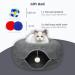 Cherie Bear Donut Design Cat Tunnel Bed for Indoor Cats - Interactive Toy and Cozy Hiding Tent for Large Kittens - Dark Grey - Buy Online on GoSupps.com