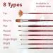 Princeton Velvetouch Filbert Brush Size 10 - Long Handle Professional Artist Brush for Acrylic & Oil - Mixed Media Brushes - Buy Online on GoSupps.com