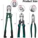Bolt Cutter Pliers Set Industrial 14" Bolt Cutter + Mini 8" Bolt Cutter + 8" High Leverage Cable Cutter with Easily Cut Locks and Soft Rubber Handle for Barbed Wire Thick Wire Bolts Rods Chain - Buy Online on GoSupps.com