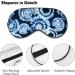 Blue Tie Dye Sleep Mask for Women | Adjustable Eye Shades Cover with Elastic Strap - Comfortable Sleep Aid - Buy Online on GoSupps.com