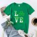 Womens St. Patrick's Day Lucky Green Graphic Tee - Shamrock Heart Design | XX-Large - Buy Online on GoSupps.com