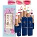 6 PCS pH Color Changing Lipstick Crystal Flower Jelly Lipstick Glimmer Balm for all Skin Tones Soft Tint & Subtle Shimmer Effect (Pink)