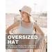 Zylioo Oversize XXL Reversible Cotton Bucket Hat - Black-Beige XX-Large - Buy Online on GoSupps.com