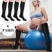 Tarpop Compression Socks for Women & Men - 4 Pairs Zippered Closed Toe 20-30 mmHg - Large/X-Large - Black - Buy Online on GoSupps.com