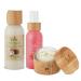 Shira Shir-Organic Trio for Normal to Dry Skin Care Kit for Healthy and Hydrated Skin with Coconut Oatmeal Cleanser(89ml) Pomegranate Toner (89ml) & Avocado Moisturizer(15ml)
