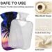 NAANLE 2L Hot Water Bottle with Palm Sunset Cover Relief for Menstrual Cramps & Heat Therapy | Large Transparent Hot Water Bag for Hand & Feet - Buy Online on GoSupps.com