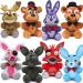 Tongyundacheng FNAF Plush Dolls Set - Bonnie Foxy Chica Golden Bear Stuffed Toys - Perfect Gifts for FNAF Fans - Buy Online on GoSupps.com