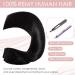 Remy Clip in Human Hair Extensions (#02 Dark Brown 14"-45 grams) One Piece Real Hair Extension Clip in 3/4 Full Head - Buy Online on GoSupps.com