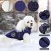 Poseca Waterproof Winter Dog Coat with Harness | Small Medium Large Dogs | Blue - Buy Online on GoSupps.com